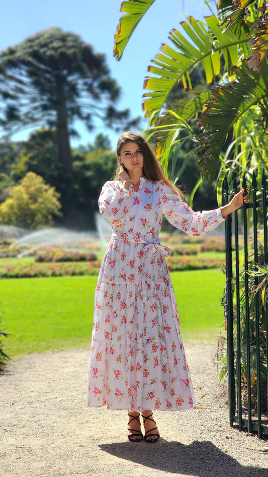 White Floral Romance Dress