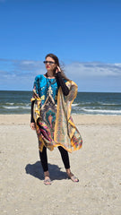 Seaside Muse Silk Kaftan