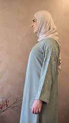 Sage Bloom Abaya