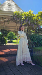 Threaded Bloom Embroidered Dress