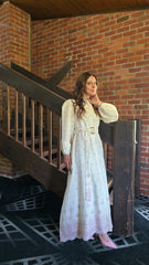 Threaded Bloom Embroidered Dress