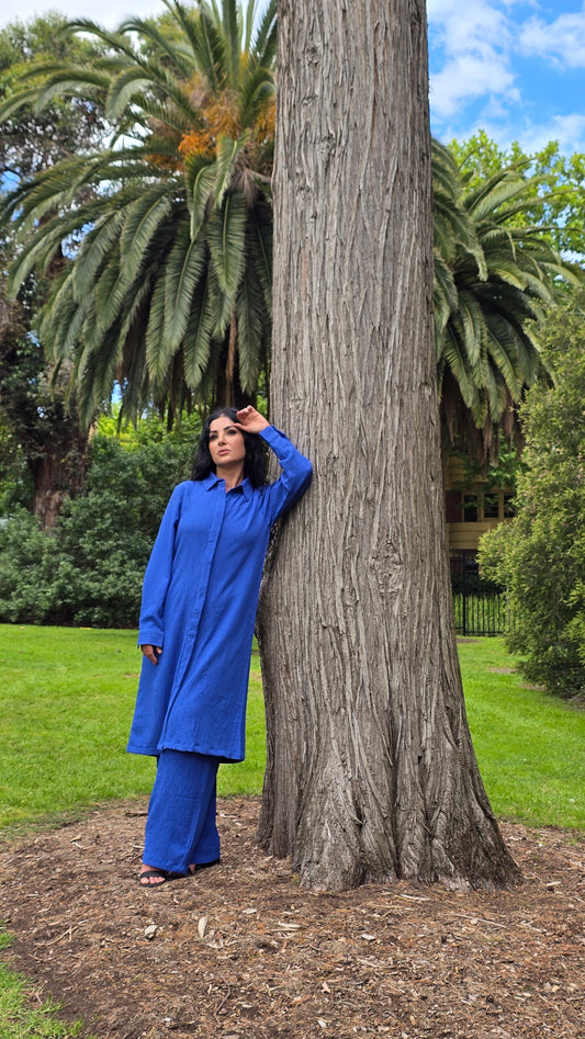 Blue Voltage Co-ord Set