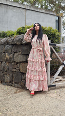Wild Rose Tiered Cascade Dress