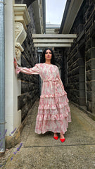 Wild Rose Tiered Cascade Dress