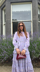 Lavender Drift Tiered Cascade Dress