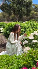 Ethereal Pearl Tiered Cascade Dress