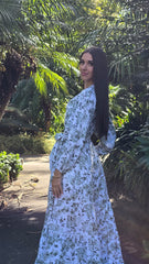 Sage Garden Lace Tiered Dress