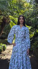 Sage Garden Lace Tiered Dress