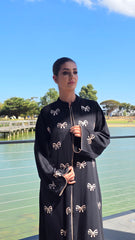 Midnight Bows Abaya