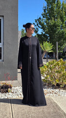 Imperial Black Embellished Abaya