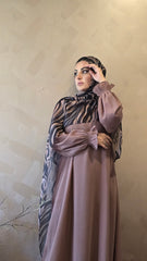 Smoke Cocoa Closed Abaya