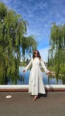Ivory Whisper Regency Lace Dress