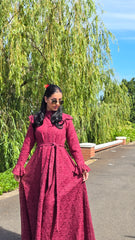 Rose Whisper Regency Lace Dress