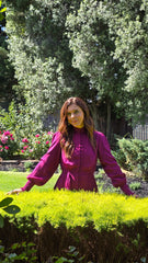 Wine Bloom Lace Tiered Dress