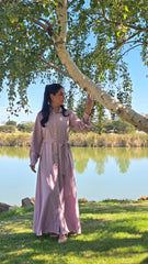 The Aurelia Lilac Linen Maxi