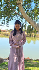 The Aurelia Lilac Linen Maxi