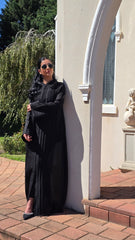 Noir Pleated Abaya