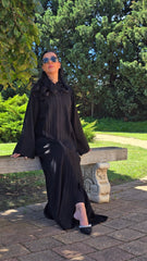 Noir Pleated Abaya