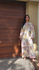 Floral Grace Tiered Dress