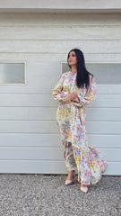 Floral Grace Tiered Dress