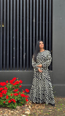 Noir Safari Maxi Dress