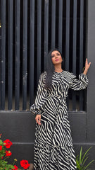 Noir Safari Maxi Dress