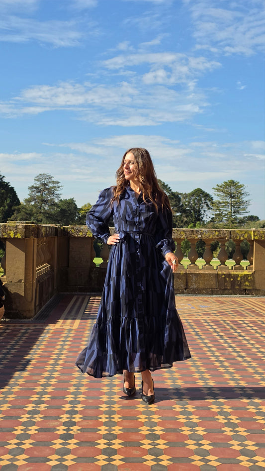 The Midnight Geo Dress