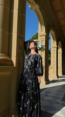 Midnight Botanica Maxi Dress