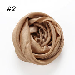 Silk Linen Hijab Mocha