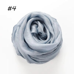 Silk Linen Hijab Grey