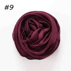 Silk Linen Hijab Wine