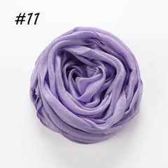 Silk Linen Hijab Violet