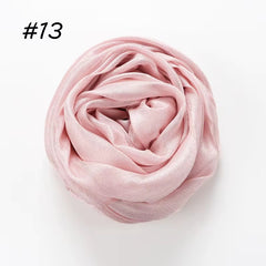 Silk Linen Hijab Rose Pink