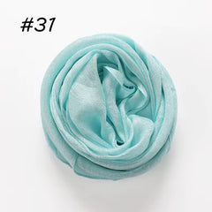 Silk Linen Hijab Mint