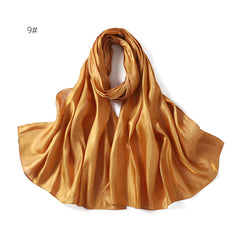 Silk Organza Hijab Dark Gold