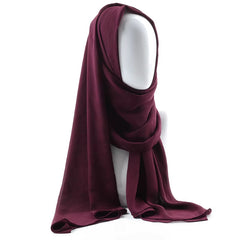 Crinkle Chiffon Hijab Wine