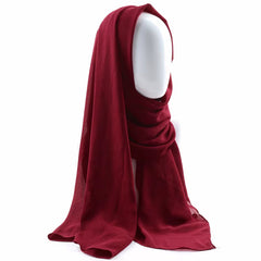 Crinkle Chiffon Hijab Burgundy