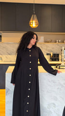 Regal Fold Black Abaya