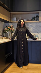 Regal Fold Black Abaya