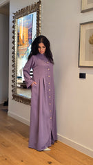 Regal Fold Lilac Abaya