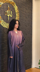 Berry Ombre Sparkle Abaya