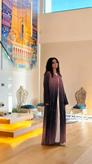 Berry Ombre Sparkle Abaya