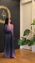 Berry Ombre Sparkle Abaya