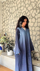 Blue Ombre Sparkle Abaya