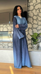 Blue Ombre Sparkle Abaya