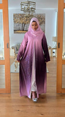 Pink Ombre Sparkle Abaya