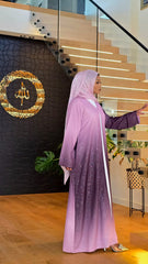 Pink Ombre Sparkle Abaya