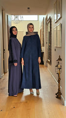 Blue Swarovski Formal Abaya