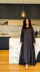 Midnight Organza Abaya Set