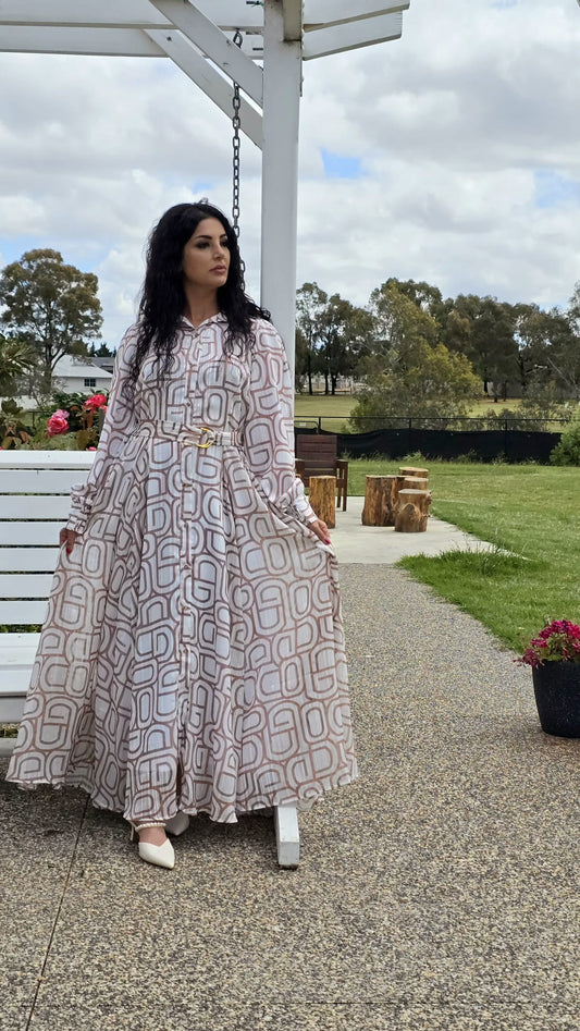 Desert Mosaic Shirt Dress